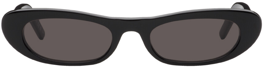 

Черные солнцезащитные очки оттенка SL 557 Saint Laurent, цвет Black/Black/Black