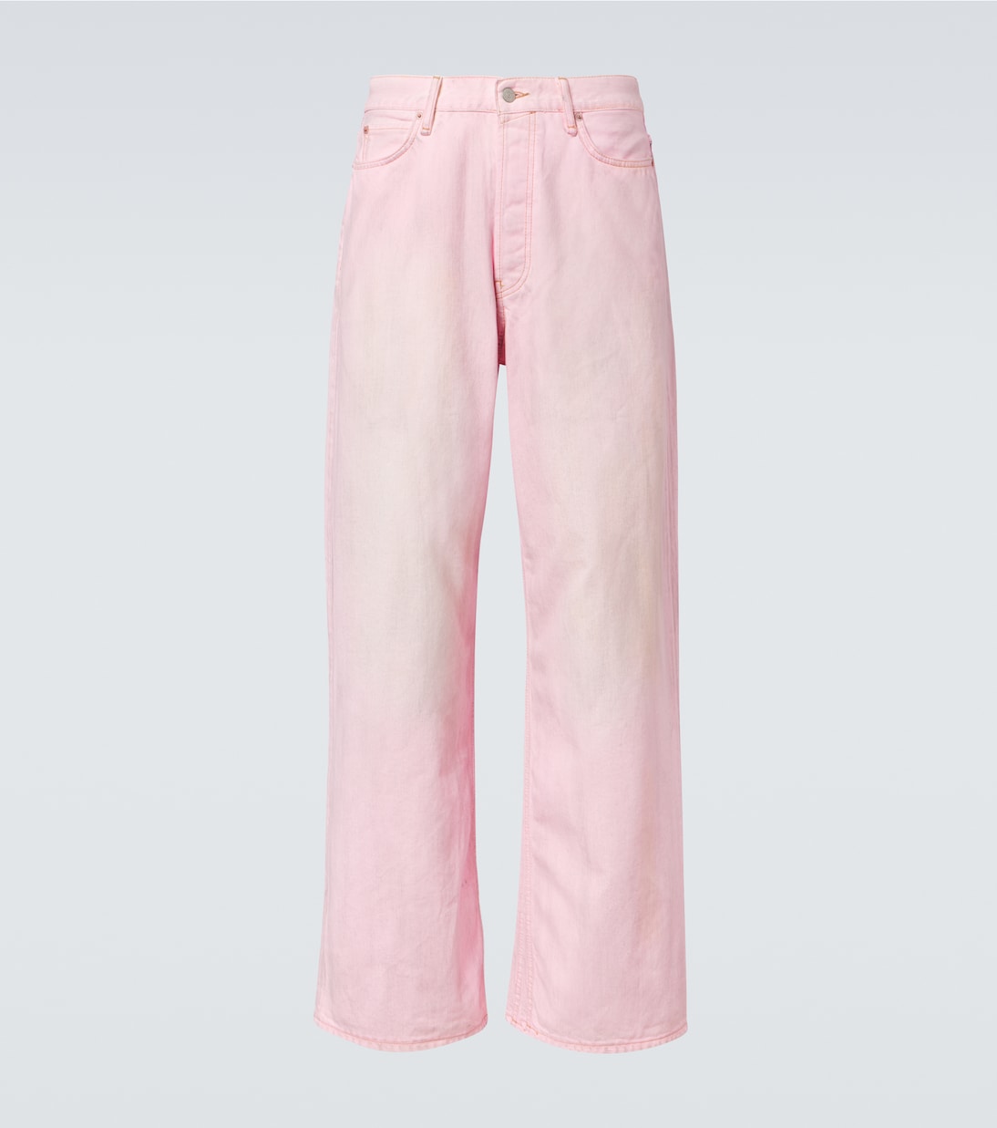 

1981 джинсы с эффектом поношенности и широкими штанинами Acne Studios, Pale Pink
