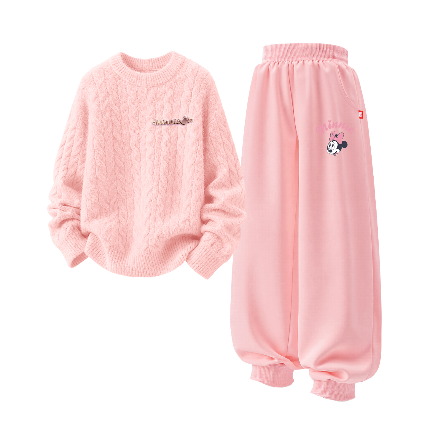 

Детская повседневная спортивная одежда Disney, розовый