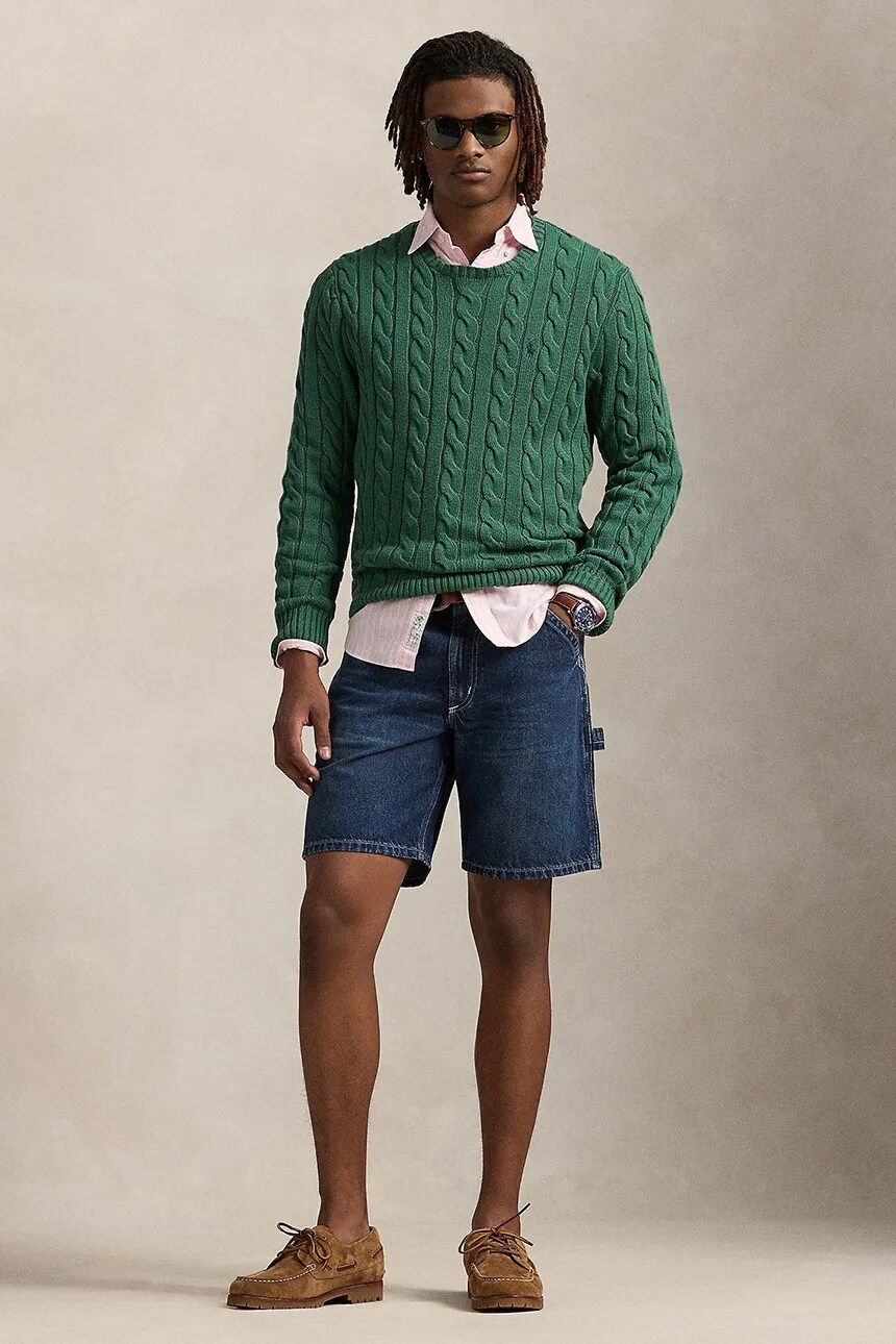 

Шорты из хлопкового денима Polo Ralph Lauren, белый