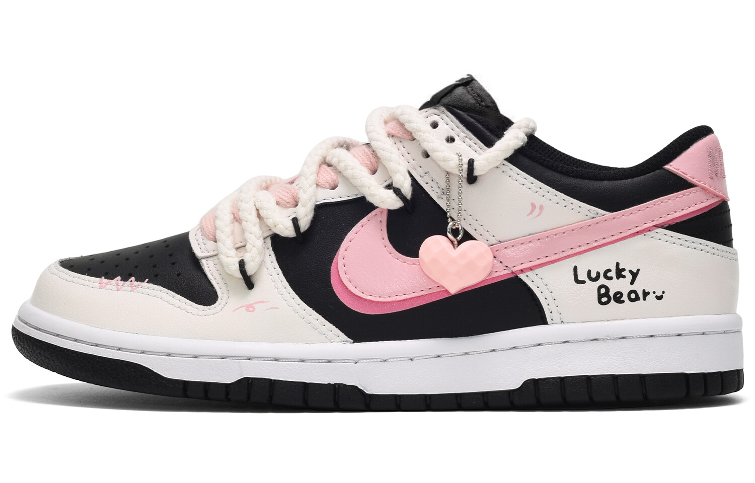 

Кроссовки Nike Dunk Skateboard Shoes Men Low-Top Black Pink