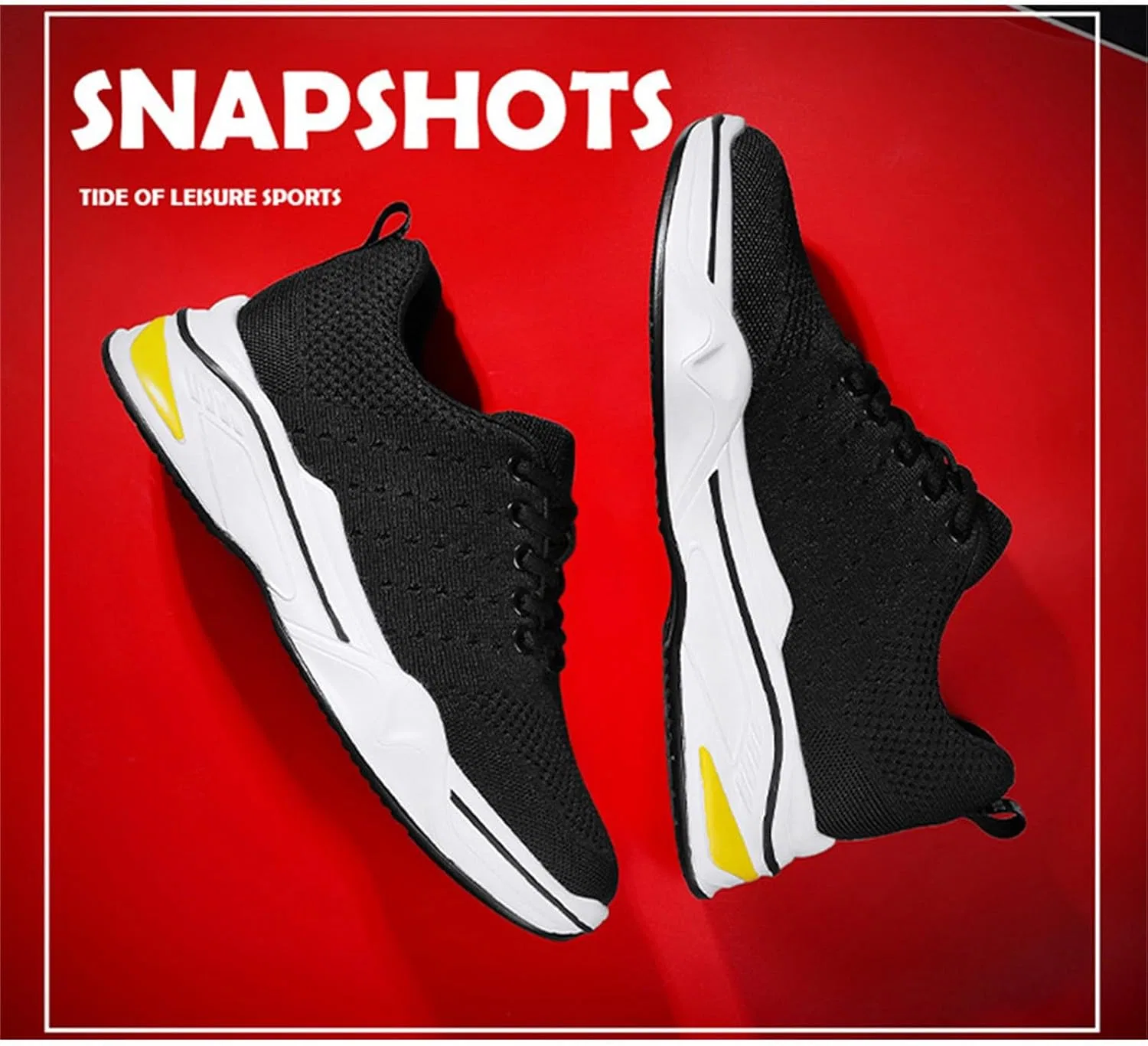 Кроссовки Herren Schuhe Sportschuhe Turnschuhe Laufschuhe Schuhe mit Erhöhungen für Herren, 6/8/10 см, , höhenverstellbar, lässige Mesh-Schuhe mit Erhöhungen, rutschfeste, atmungsaktive Turnschuhe Generisch, Schwarz — фото 4