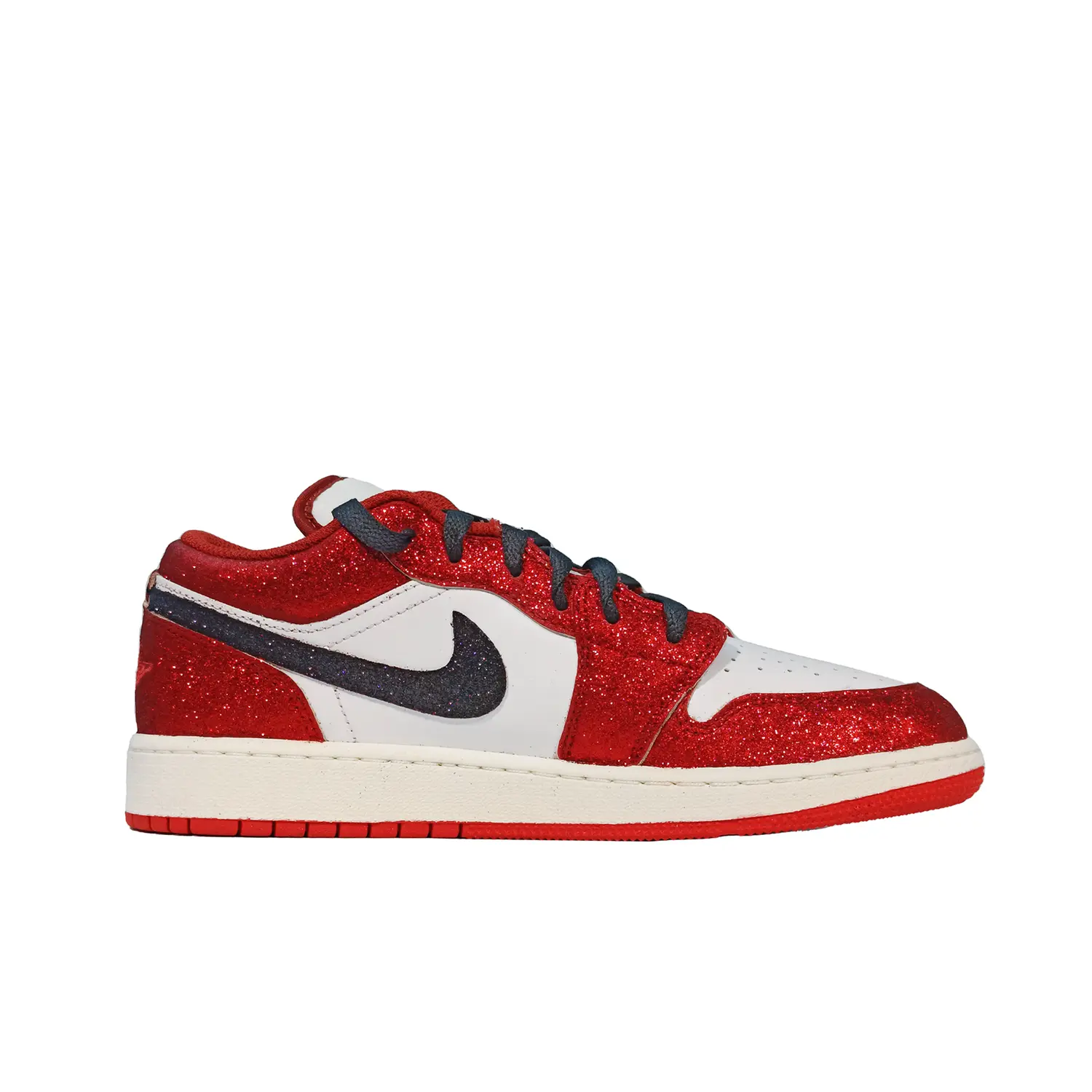 

Кроссовки Air Jordan 1 Vintage Basketball Shoes Men Low-top White/Black/Red, красный