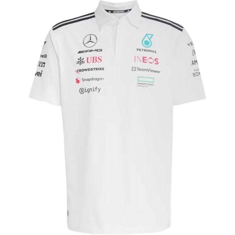 

Футболка Mercedes Amg Petronas Formula One Team Adidas, белый/черный