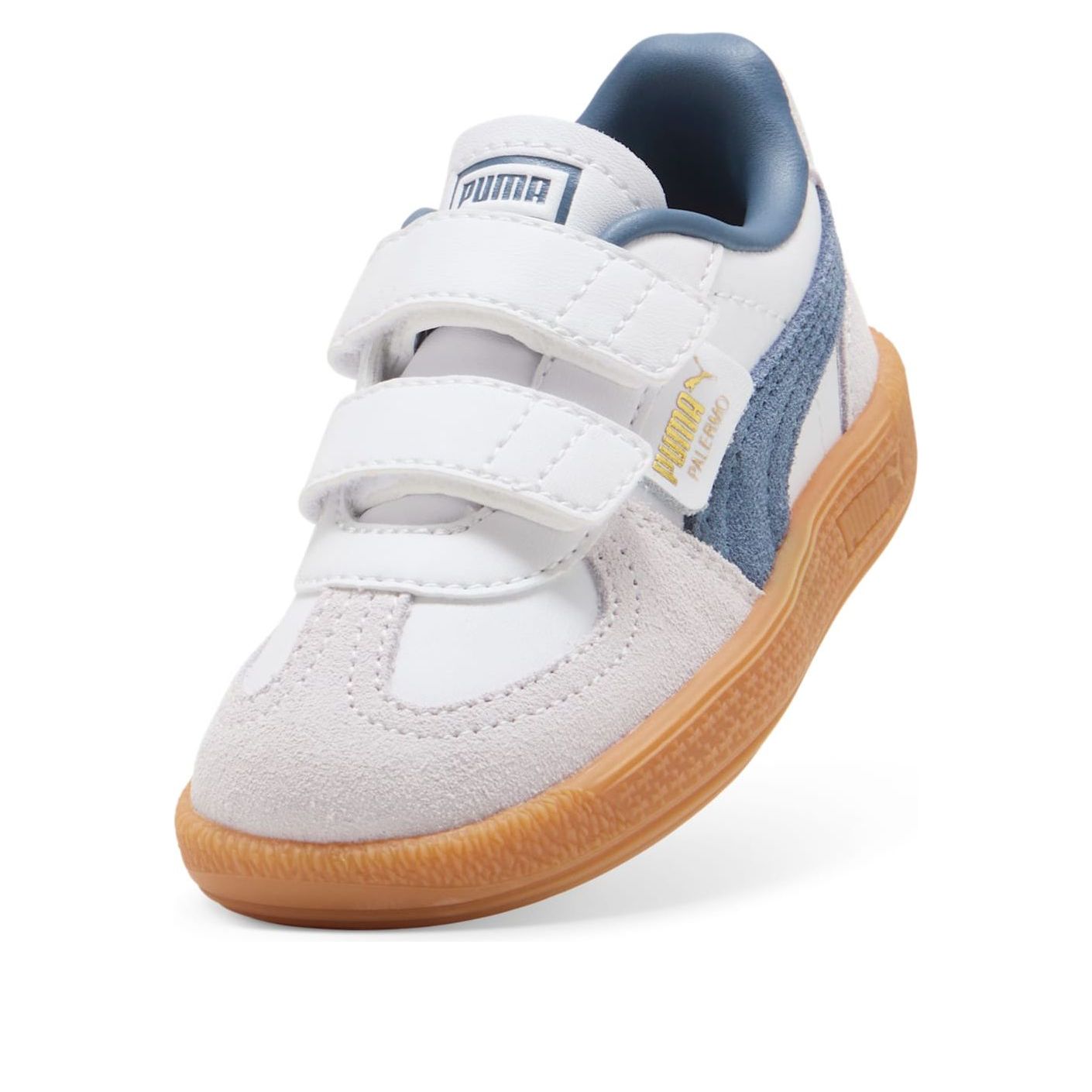(TD) Puma Palermo Leather 'White Dark Indigo' — фото 3