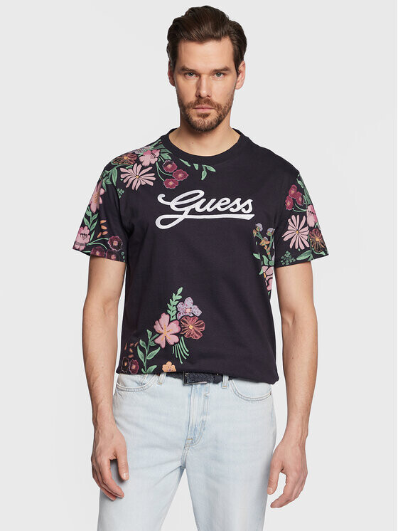 

Футболка стандартного кроя Guess, синий