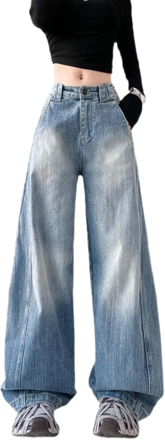 

Женские джинсы American Retro - свободный крой, широкие LREUIP