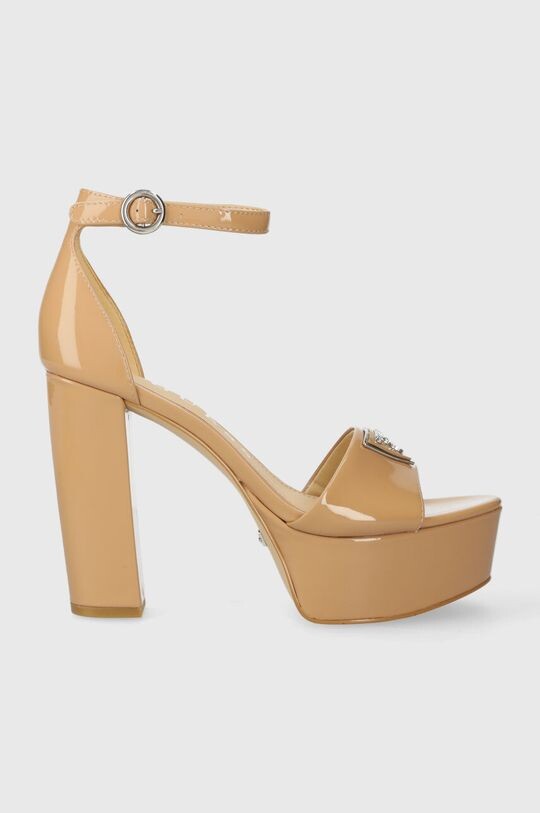 

Кожаные сандалии SETON Guess, бежевый