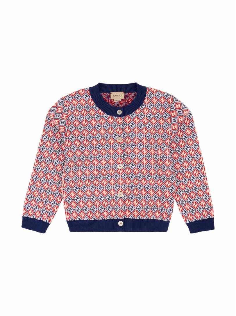

Хлопковый кардиган Gucci, мультиколор