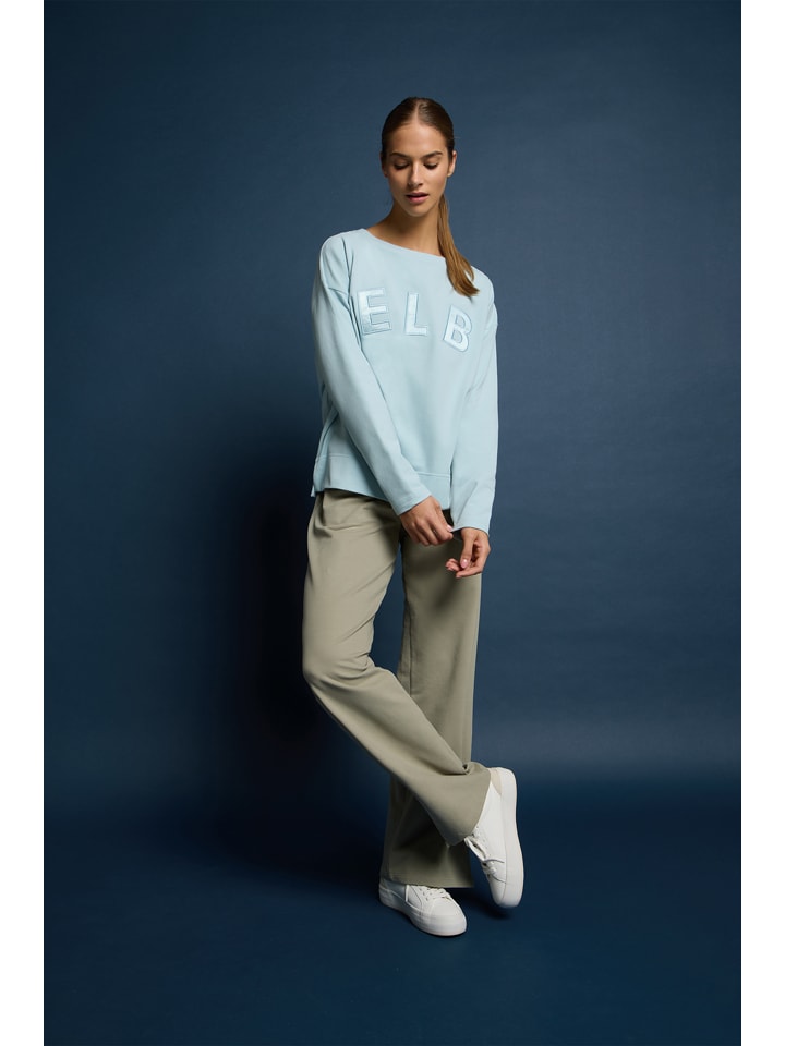 

ELBSAND Толстовка «Алия» светло-голубого цвета