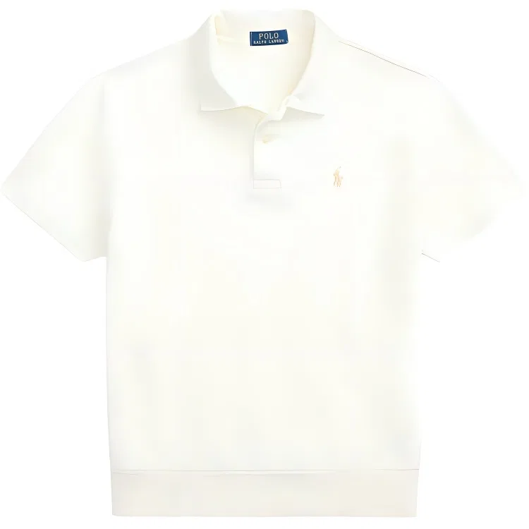 Поло Polo Ralph Lauren с вышитым логотипом, белое