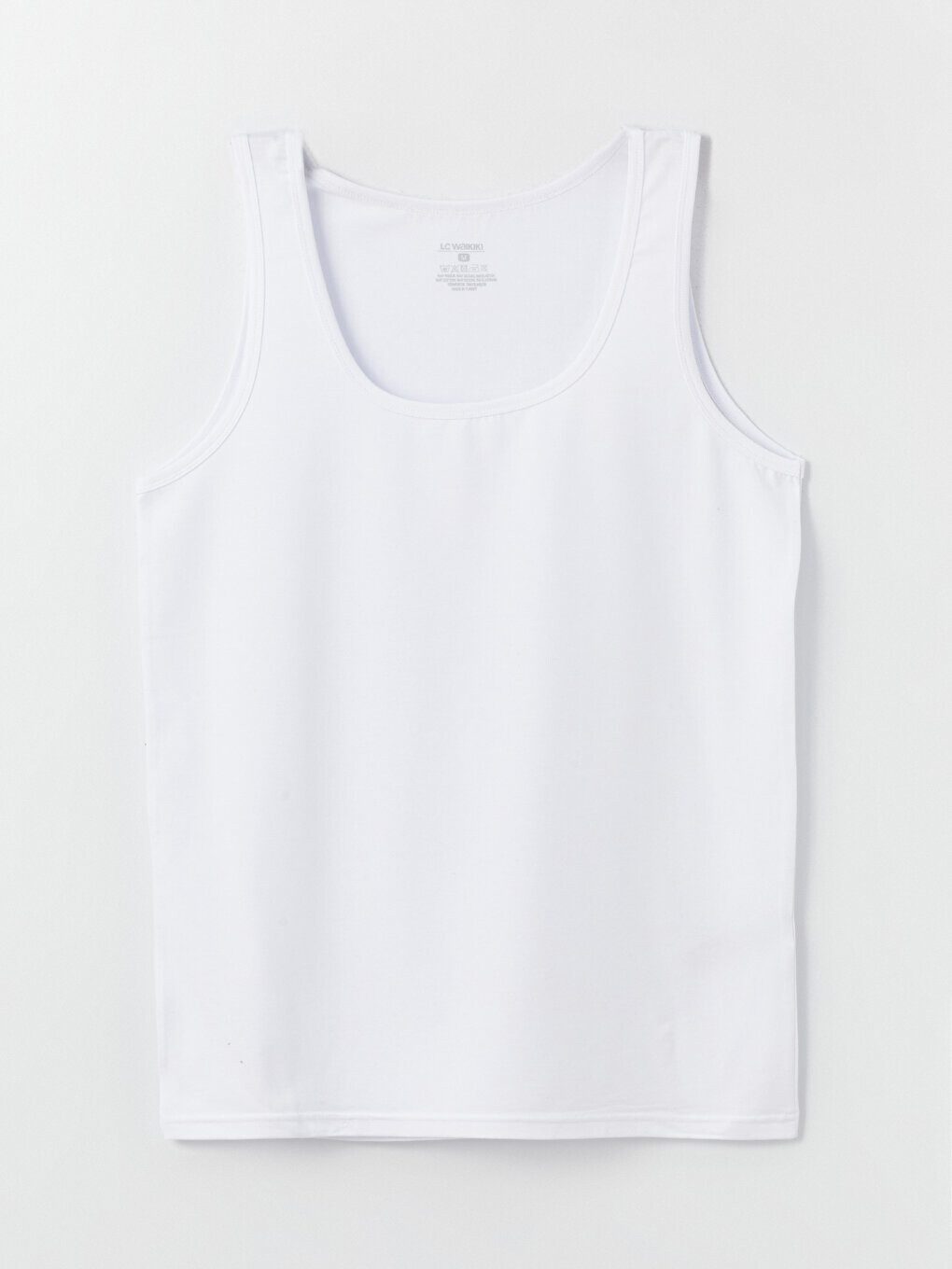 

Мужская майка из чесаного хлопка с круглым вырезом LCW DREAM, оптический белый