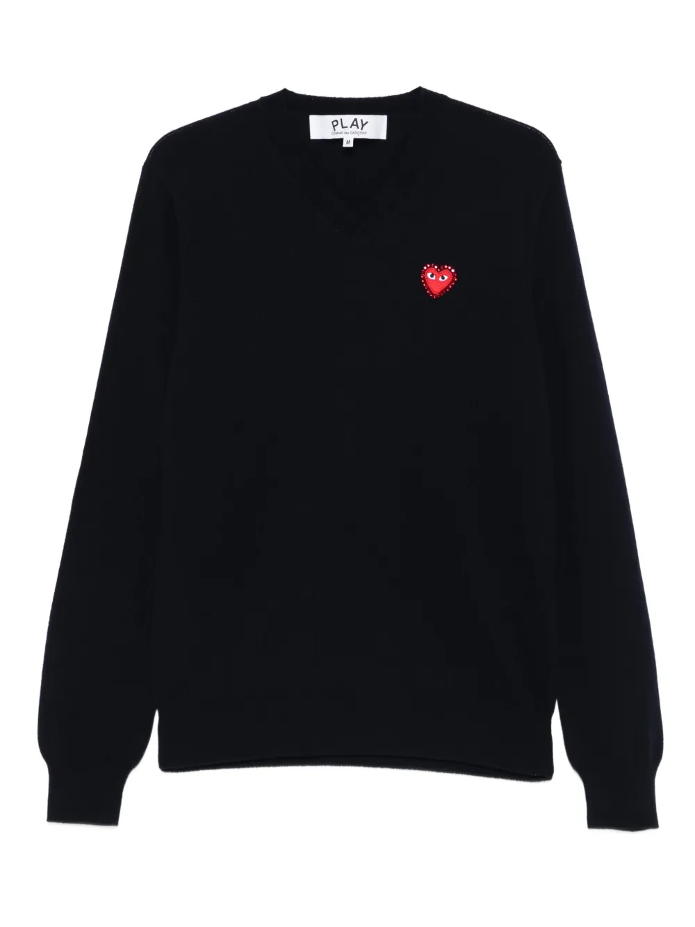 

Свитер с V-образным вырезом Comme Des Garçons Play, синий