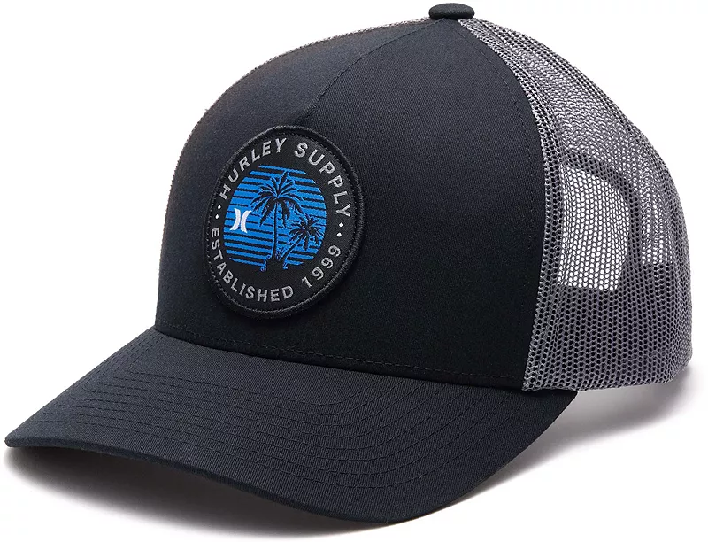 

Мужская кепка Hurley Palm Trucker, черный/синий