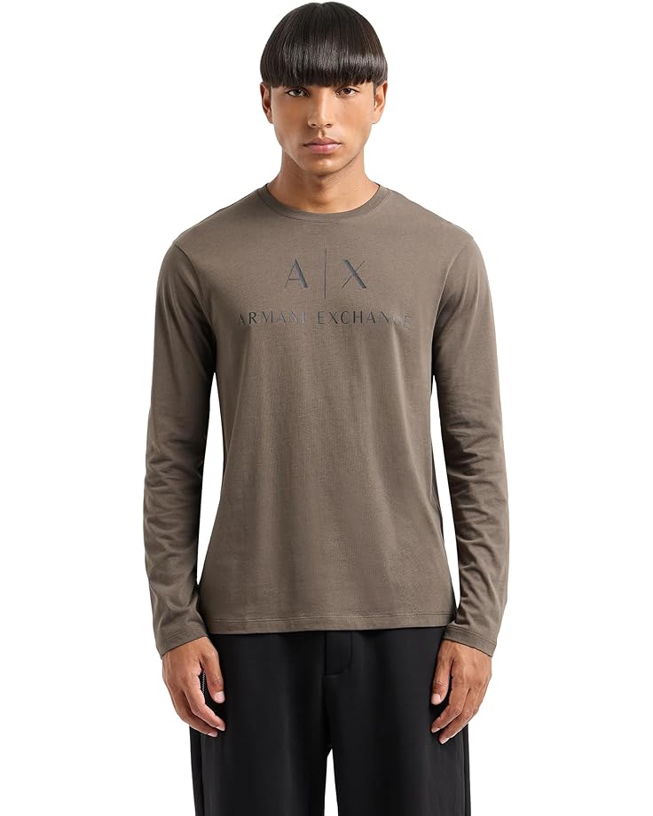 

Лонгслив Armani Exchange A|X Corporate Logo Slim Fit Long Sleeve Tee, зеленый