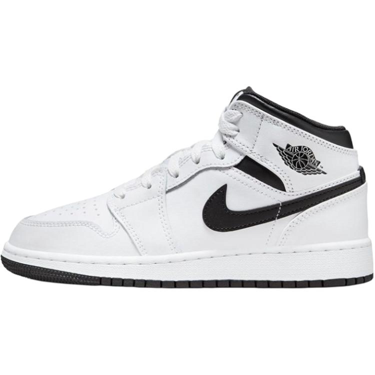 

1 Mid Reverse Panda GS Jordan, белый черный