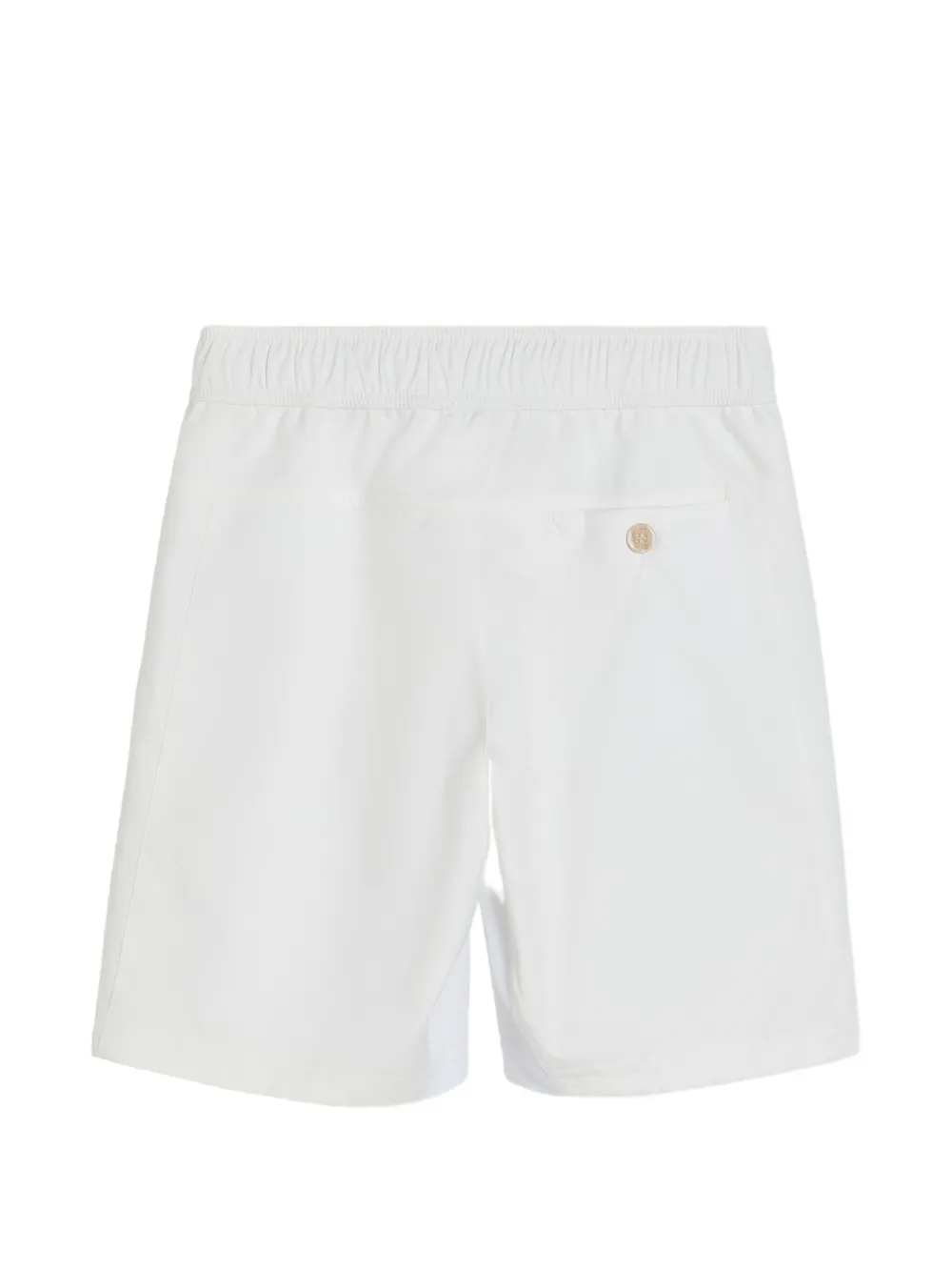Нейлоновые шорты-бермуды с логотипом Brunello Cucinelli Kids, белый — фото 2