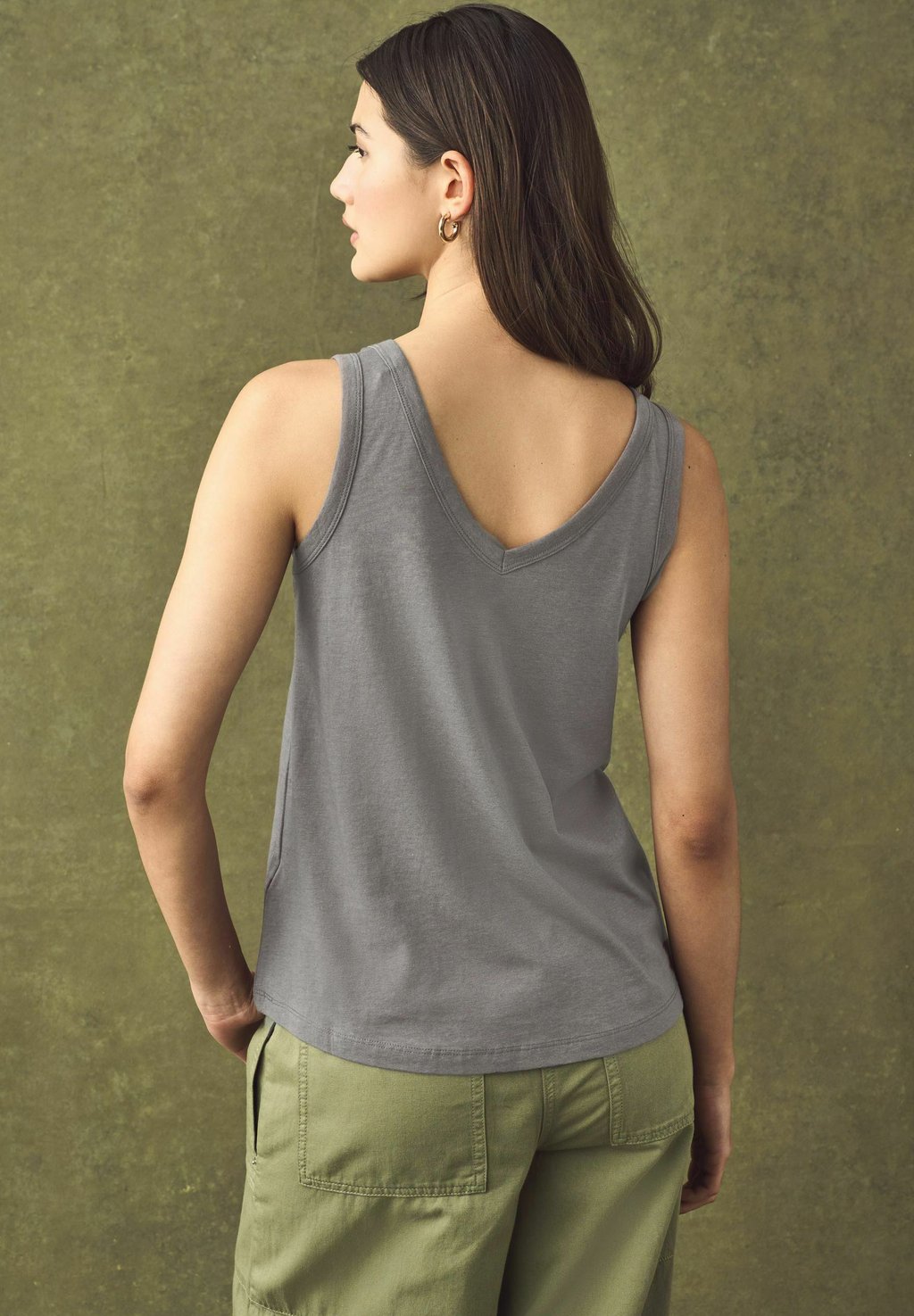 Топ REGULAR FIT SLOUCH Next, серый — фото 3