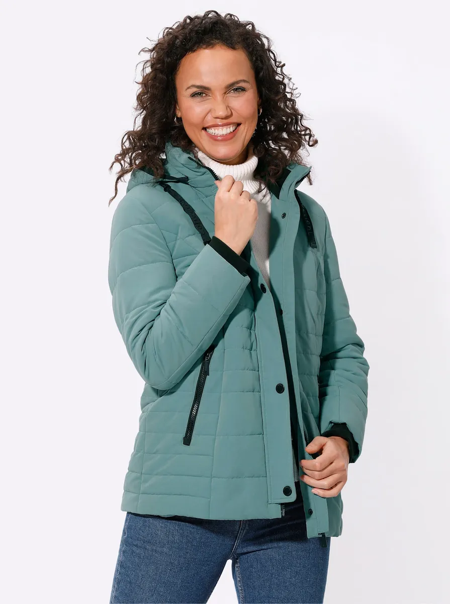 

Повседневного образа стеганая куртка с капюшоном Casual Looks, цвет Jade