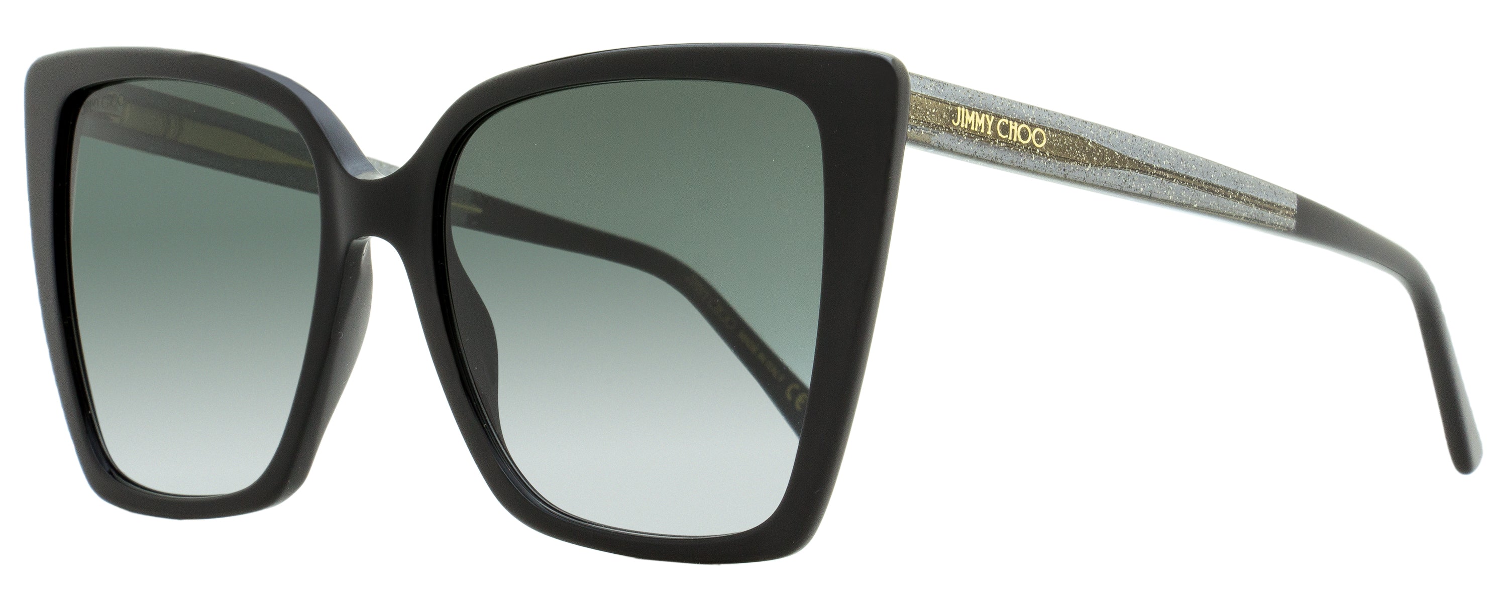 

Женские солнцезащитные очки-бабочки Jimmy Choo Lessie 8079O черные 56 мм