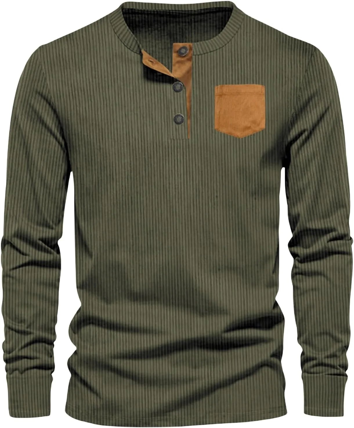 

Мужская рубашка поло из вельвета с длинным рукавом и карманом evzosrz