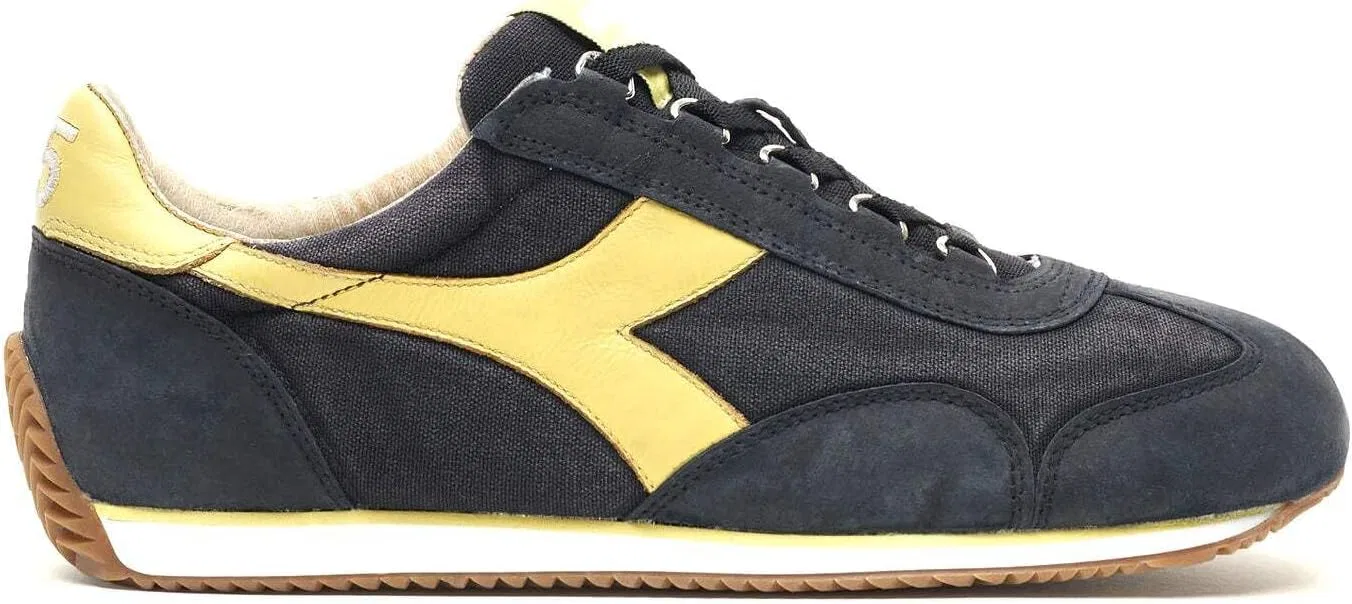 Мужские кроссовки Diadora Heritage Equipe H Canvas, черные, модель 201.174735, цвет «Stone Wash»