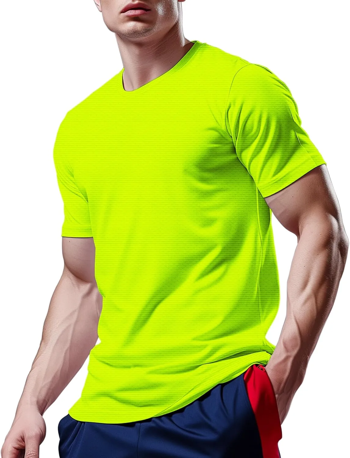 

Мужская футболка для тренировок Dry Fit, влагоотводящая YumiDay