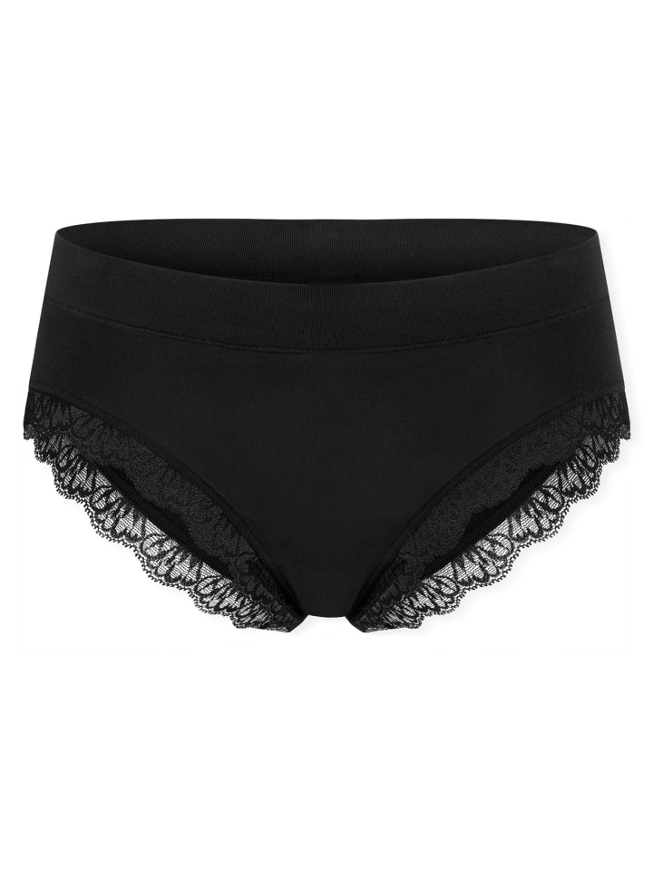 

Schiesser Бразильские трусы Unique Cotton черного цвета