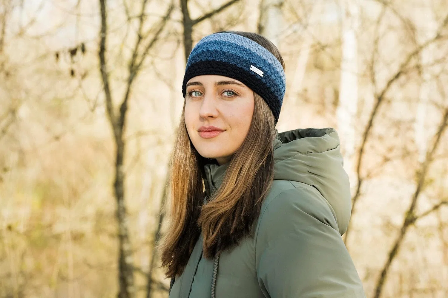 Женская повязка на голову «Odelial Merino» от Eisglut Eisglut, Navy/Milky Blue
