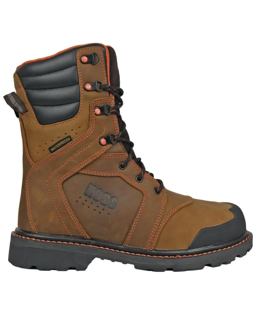 Мужские рабочие ботинки Clash с мягким носком и утеплителем Hoss Boot Company, коричневый with оранжевый accents — фото 2