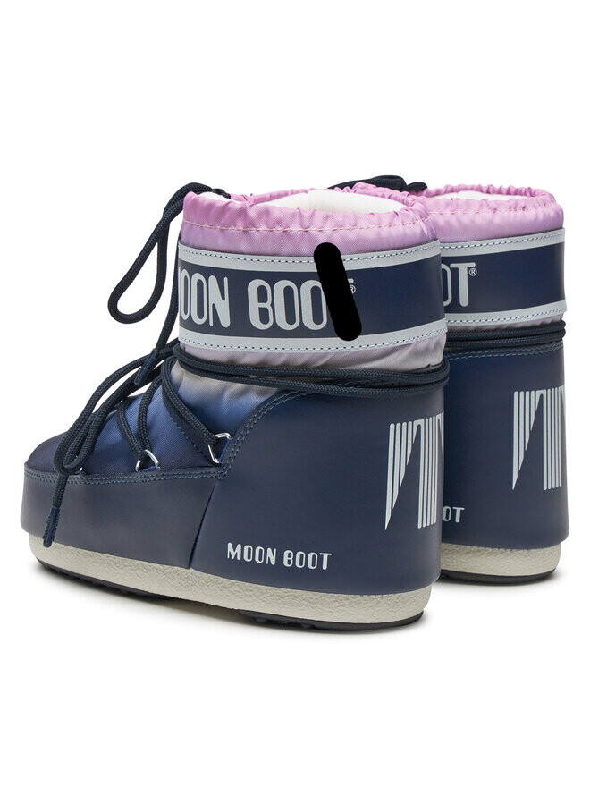 Зимние ботинки Moon Boot на толстой подошве со шнуровкой, темно-синий — фото 3