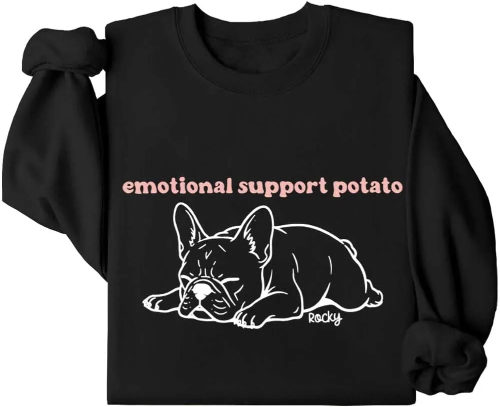 

Толстовка Emotional Support Potato с французским бульдогом Relliot
