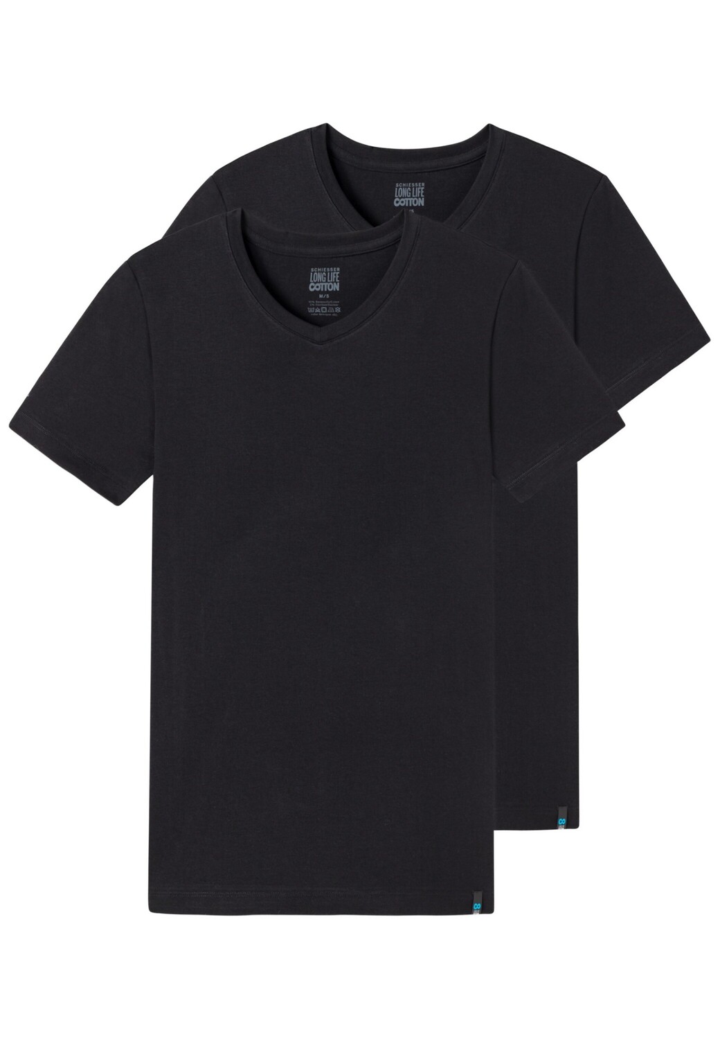

Майка Schiesser/Shirt Kurzarm Long Life Cotton, черный