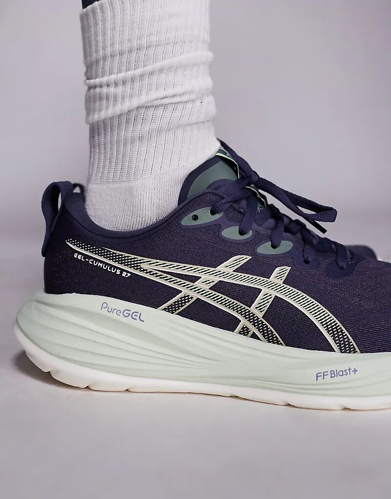 Кроссовки для бега Asics Gel-Cumulus 27 темно-синего цвета — фото 3