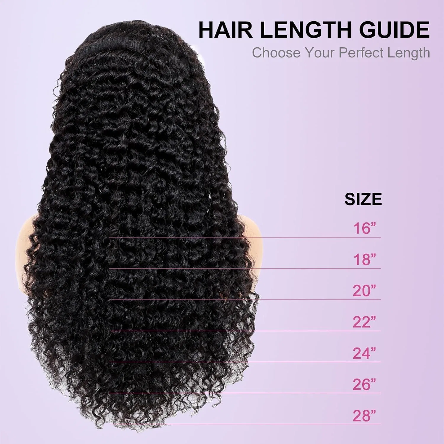 Парик из натуральных волос Water Wave 13x6 HD Lace Front от 180% Density Smilenice, 13 X 6 Water — фото 2