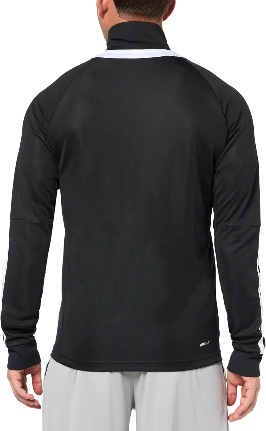 Куртка спортивная adidas Sereno Cut 3-Stripes Slim Track Jacket, Black/White — фото 2