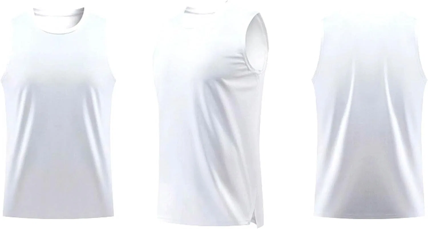 Мужская майка без рукавов Athletic, A#05 White — фото 3