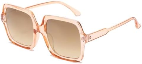 

Модный тренд 2027 года: солнцезащитные очки в крупной квадратной оправе, ретро-солнцезащитные очки, винтажные солнцезащитные очки с градиентным переходом цвета для женщин MTZJH, Tea