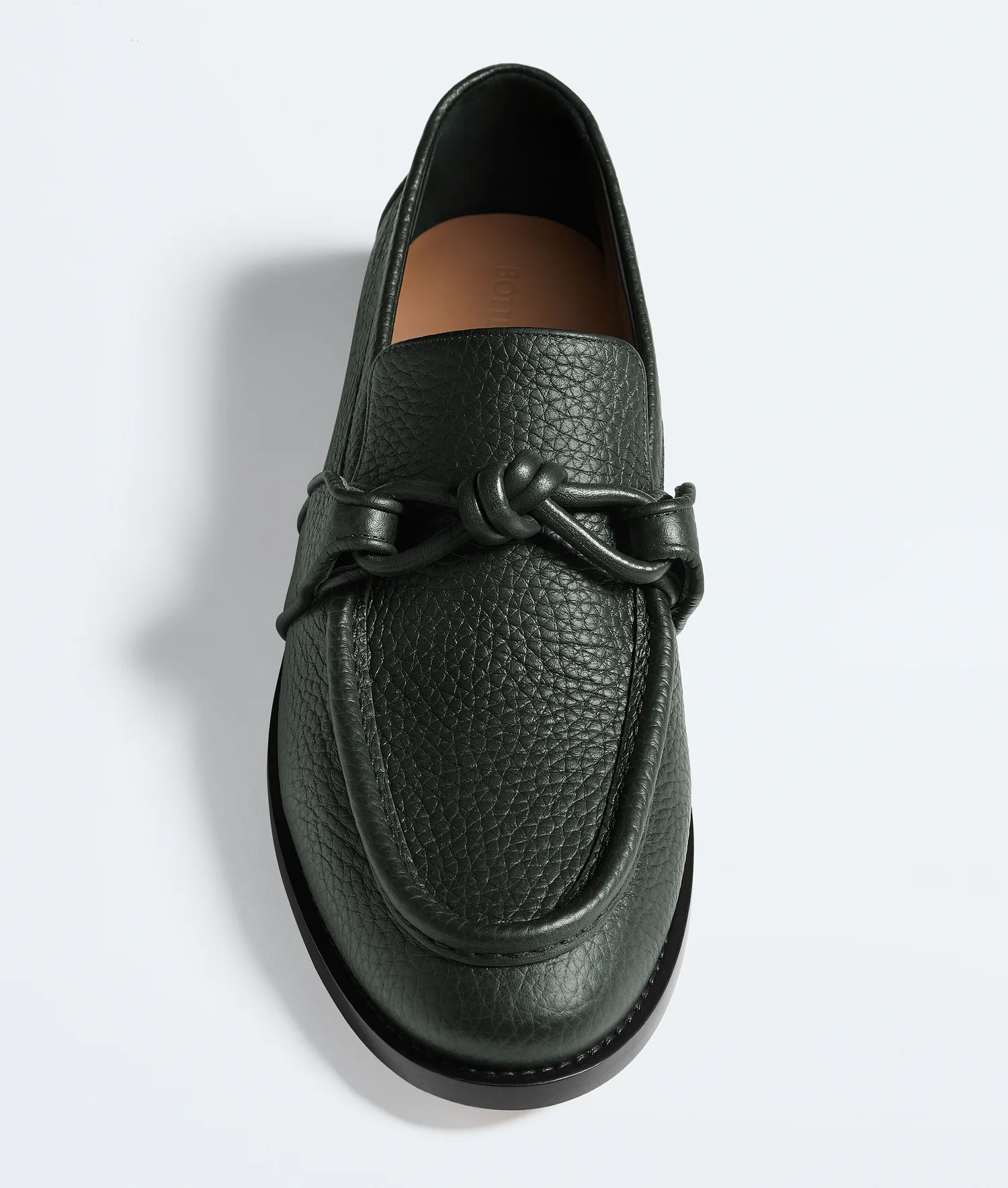 Лоферы Astaire BOTTEGA VENETA, хаки — фото 4
