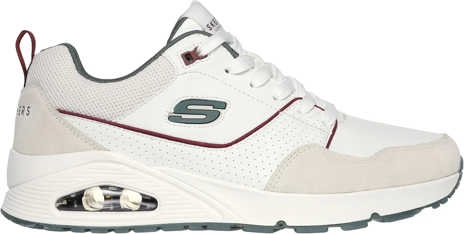 Мужские кроссовки Skechers UNO Retro One, белый/зеленый — фото 2