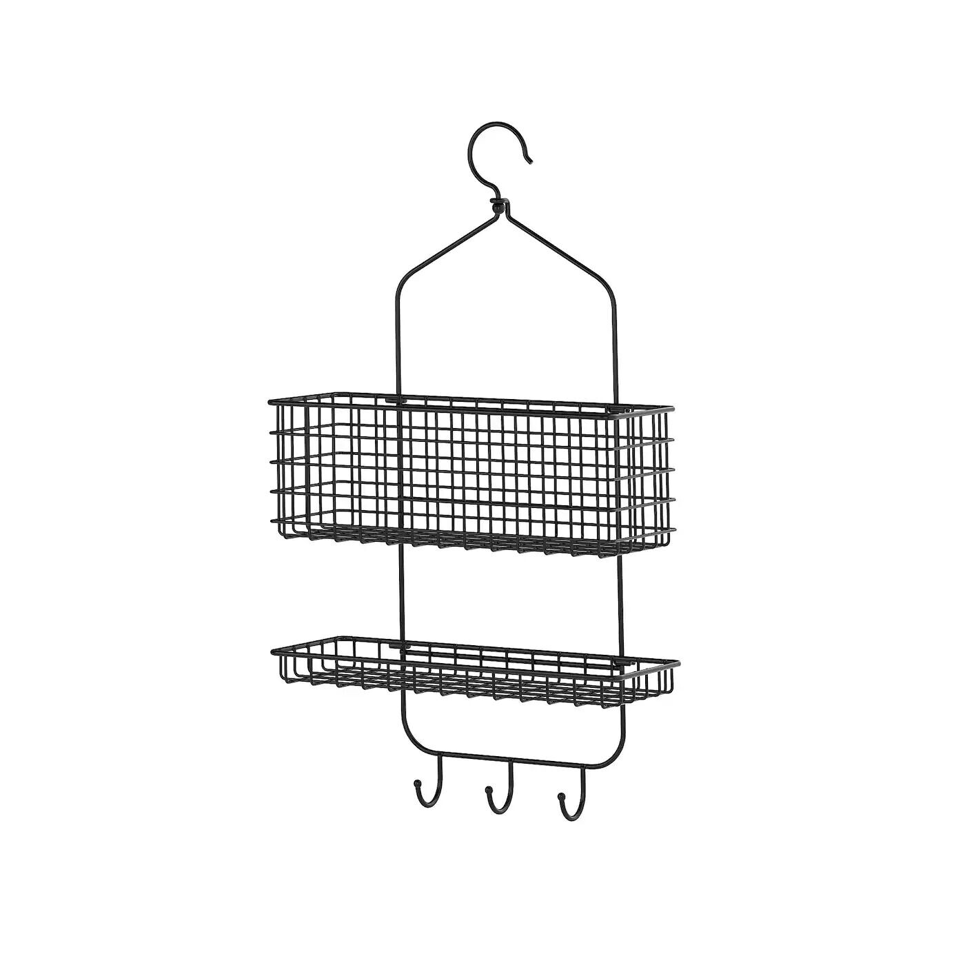 

Подвесная корзина для душа 2 уровня, черная, 31х56 см, BLECKSJÖN IKEA