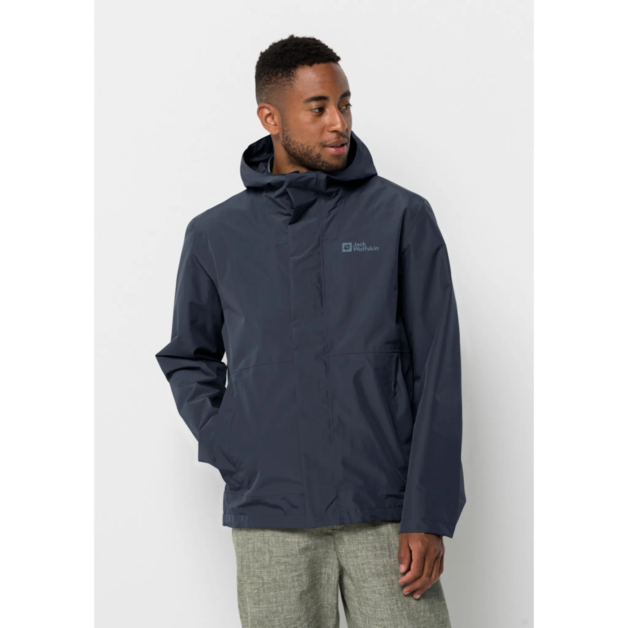 

Куртка Jack Wolfskin для активного отдыха "BAYDREAM JACKET M", с капюшоном, синий