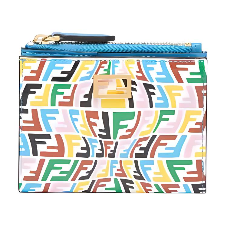 

Сумка-кошелёк Baguette из телячьей кожи среднего размера для женщин синий/мультиколор FENDI