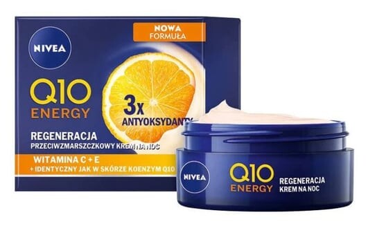 Крем для лица Nivea — Ночной против морщин , Q10 Energy Regenerate, 50 мл — фото 2