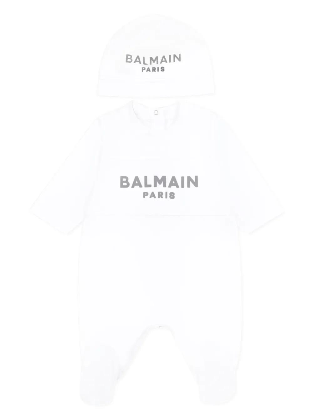 

Комплект для новорожденного с логотипом Balmain Kids, белый