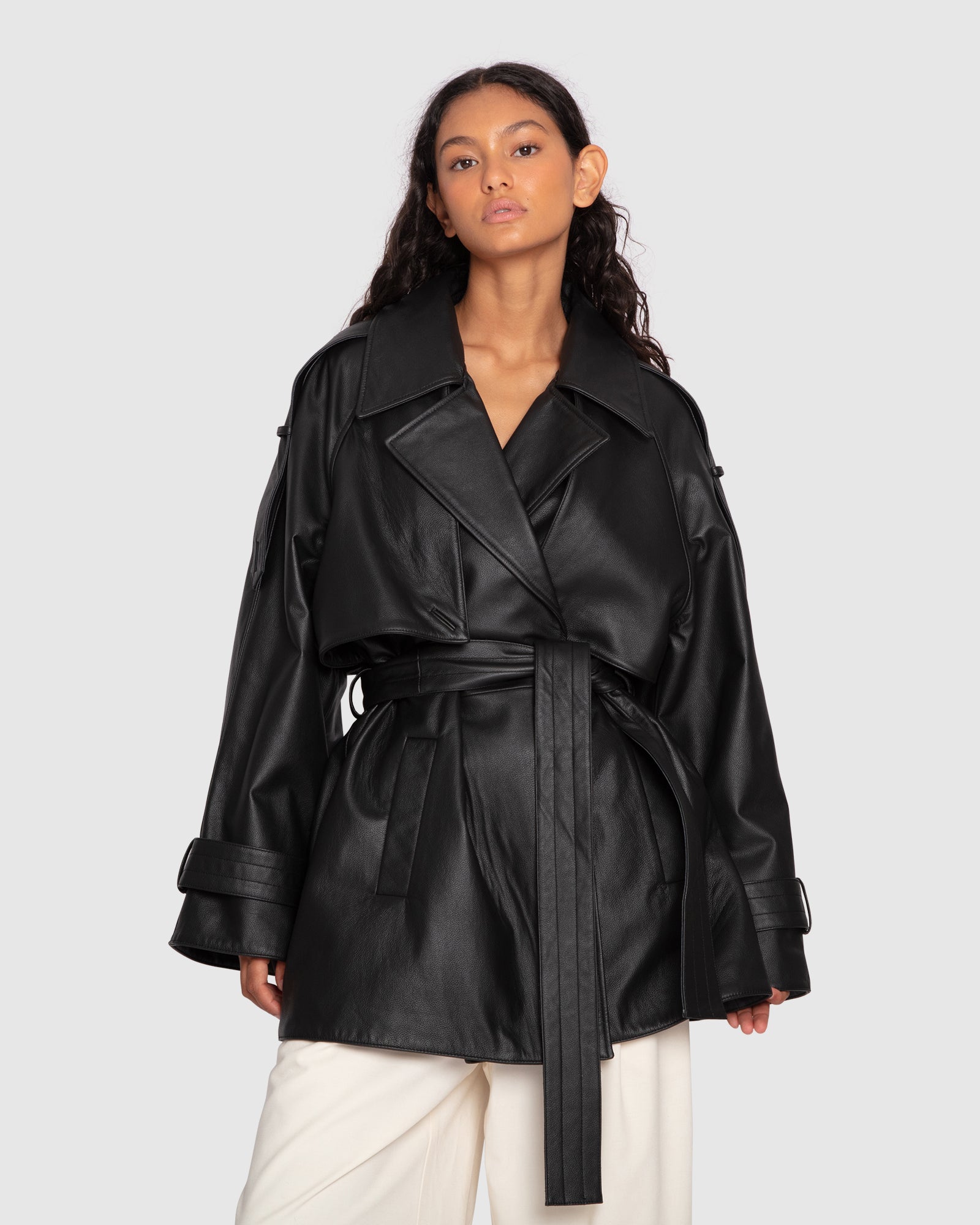 

Кожаная куртка Forevermore Belle&Bloom, черный