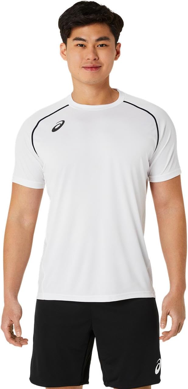 

Волейбольная футболка ASICS 2053A186 с коротким рукавом (логотип на спине), унисекс, для взрослых, белый