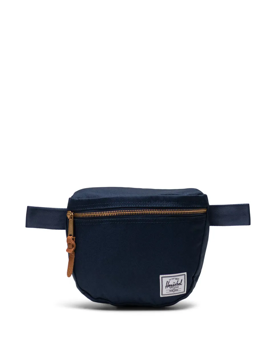 

Переработанная синяя мужская поясная сумка 2 л Herschel, тёмно-синий