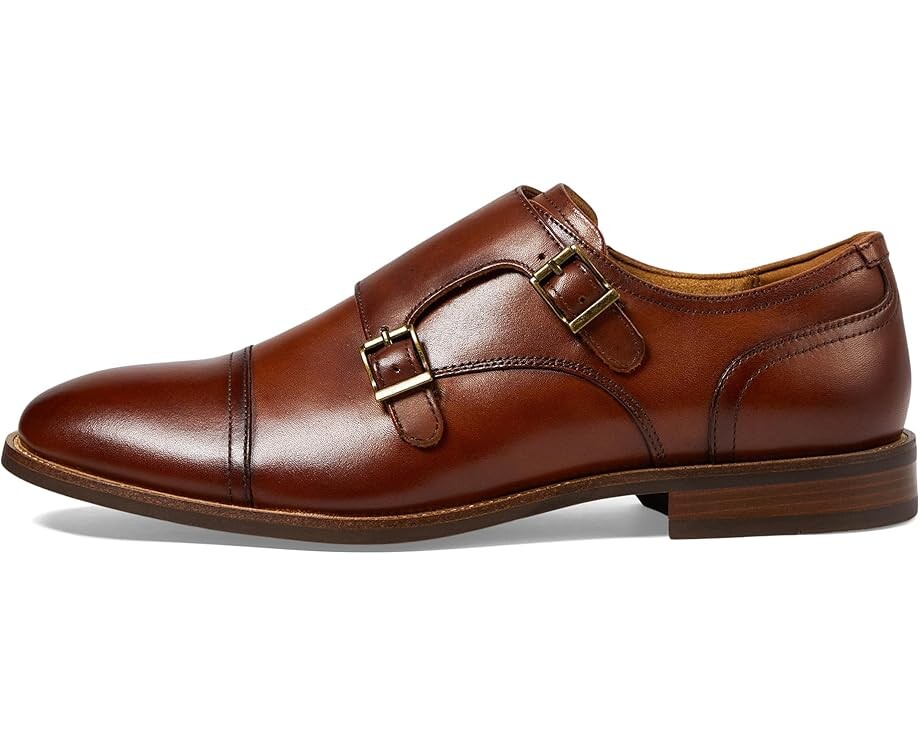 Оксфорды Florsheim Rucci Cap Toe Double Monk Oxford, цвет Cognac — фото 4