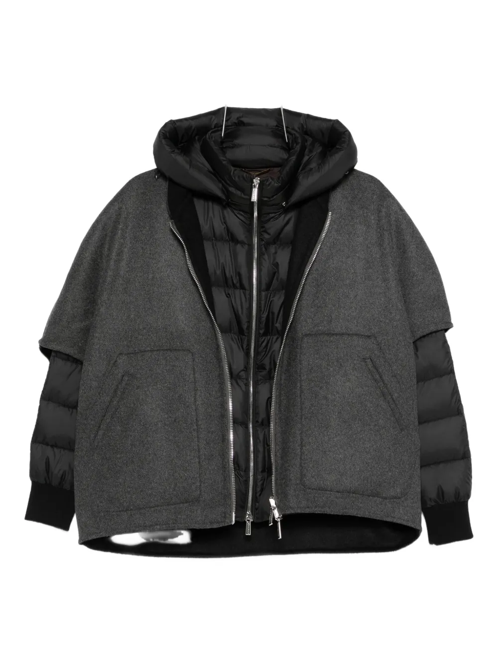 

Двусторонняя куртка с капюшоном Moorer, серый
